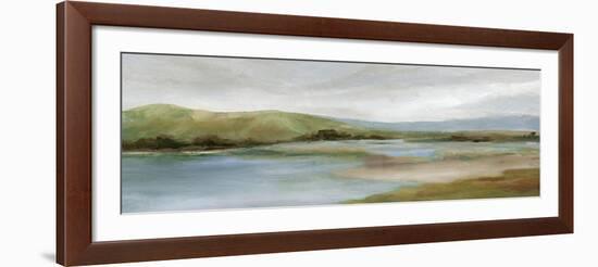 Foothills with Lake-Carol Robinson-Framed Art Print