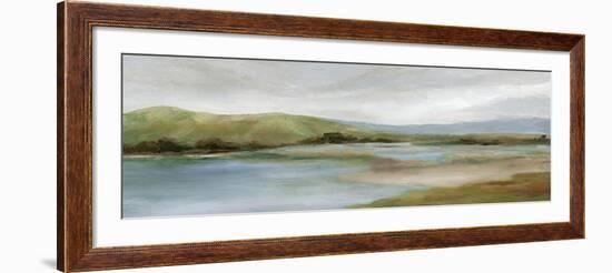 Foothills with Lake-Carol Robinson-Framed Art Print