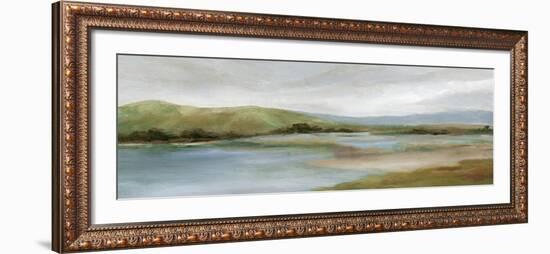 Foothills with Lake-Carol Robinson-Framed Art Print