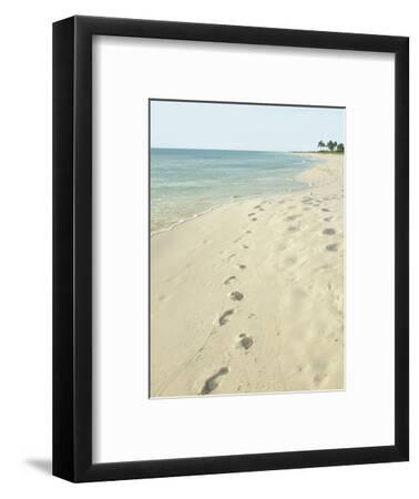 'Footprints in Sand at Grace Bay Beach, Providenciales, Turks and ...