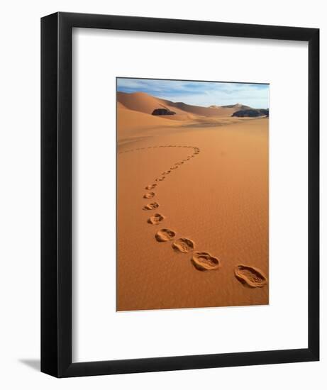 Footprints in sand-Frans Lemmens-Framed Photographic Print