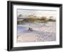 Footprints in the Sand at Sunset in the Dunes of Pensacola Beach, Florida.-forestpath-Framed Photographic Print