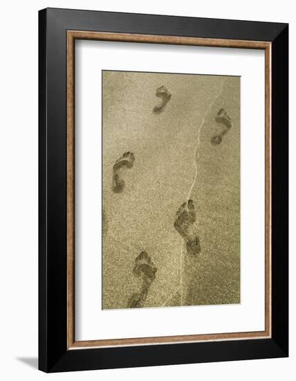 Footprints in the Sand, Puerta Vallarta, Mexico-Julien McRoberts-Framed Photographic Print