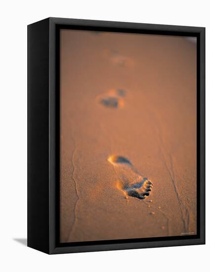 Footprints in the Sand-Jon Arnold-Framed Premier Image Canvas