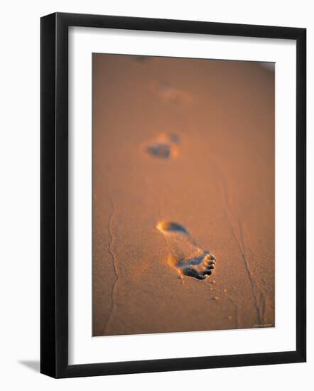 Footprints in the Sand-Jon Arnold-Framed Photographic Print