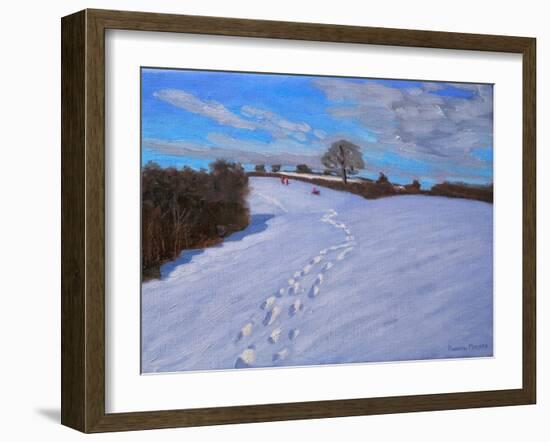 Footprints in the Snow, 2009-Andrew Macara-Framed Giclee Print