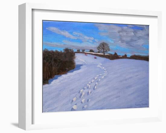 Footprints in the Snow, 2009-Andrew Macara-Framed Giclee Print