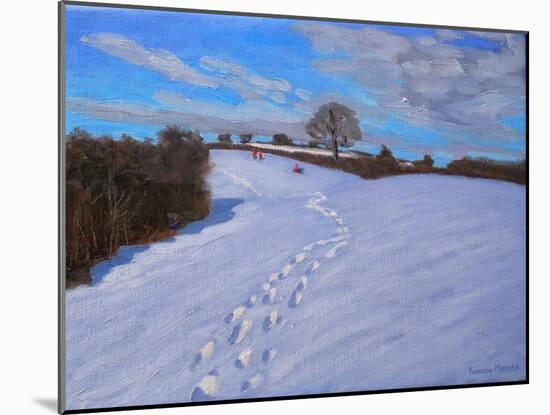 Footprints in the Snow, 2009-Andrew Macara-Mounted Giclee Print