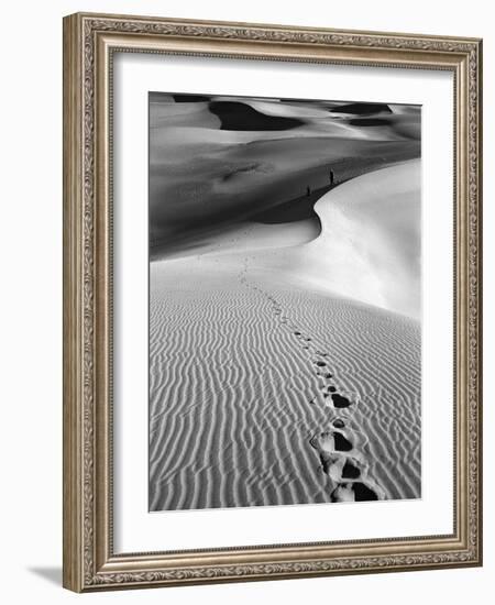 Footprints on Desert Dunes-Bettmann-Framed Photographic Print