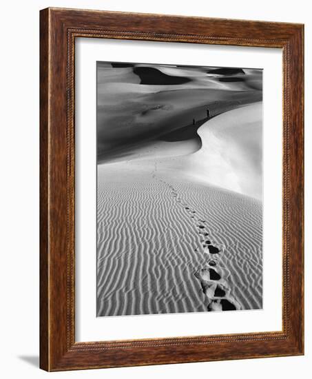 Footprints on Desert Dunes-Bettmann-Framed Photographic Print