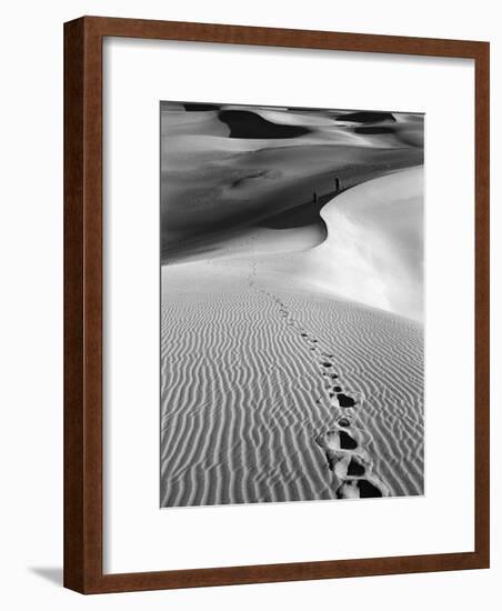 Footprints on Desert Dunes-Bettmann-Framed Photographic Print