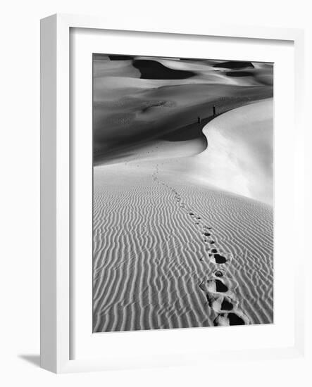 Footprints on Desert Dunes-Bettmann-Framed Photographic Print