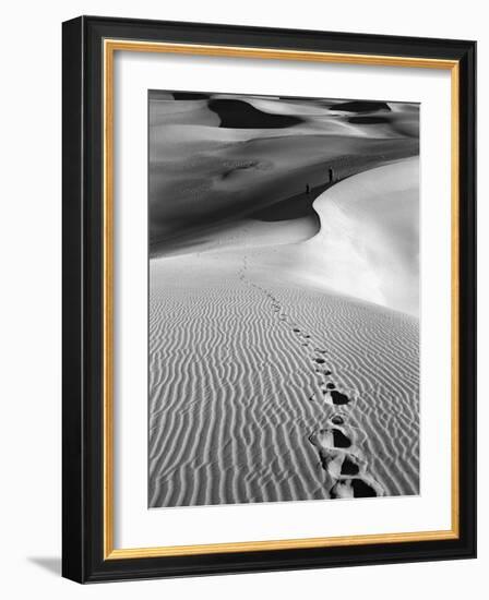 Footprints on Desert Dunes-Bettmann-Framed Photographic Print