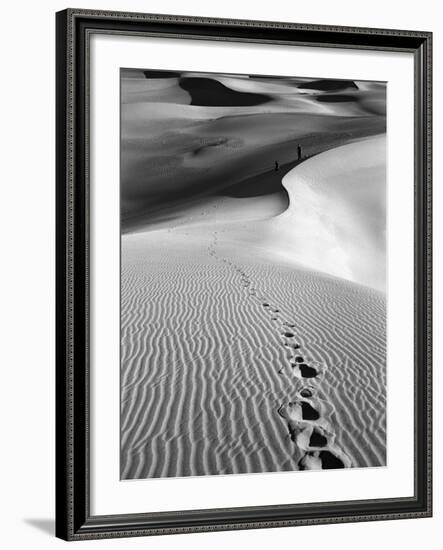 Footprints on Desert Dunes-Bettmann-Framed Photographic Print