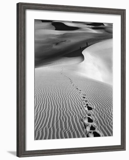 Footprints on Desert Dunes-Bettmann-Framed Photographic Print