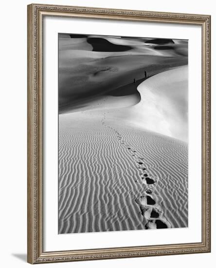 Footprints on Desert Dunes-Bettmann-Framed Photographic Print