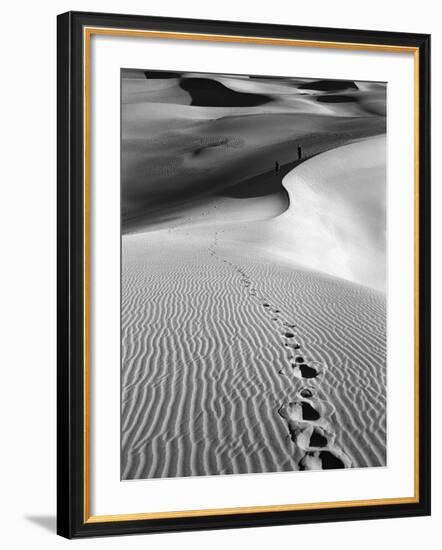 Footprints on Desert Dunes-Bettmann-Framed Photographic Print