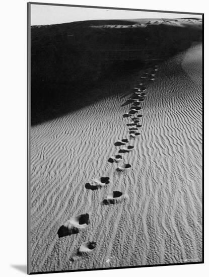 Footprints on Sand Dunes of North Carolina Beach-Fritz Goro-Mounted Photographic Print