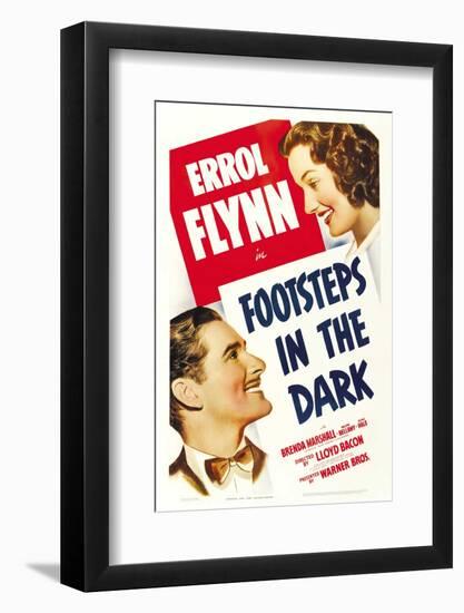 Footsteps in the Dark, Errol Flynn, Brenda Marshall, 1941-null-Framed Photo