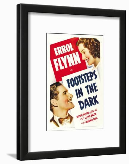 Footsteps in the Dark, Errol Flynn, Brenda Marshall, 1941-null-Framed Photo