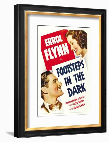 Footsteps in the Dark, Errol Flynn, Brenda Marshall, 1941-null-Framed Photo