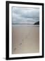 Footsteps in the Sand, Carbis Bay Beach, St. Ives, Cornwall, England, United Kingdom, Europe-Mark Doherty-Framed Photographic Print