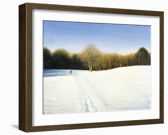 Footsteps Through the Snow-Kevin Dodds-Framed Giclee Print