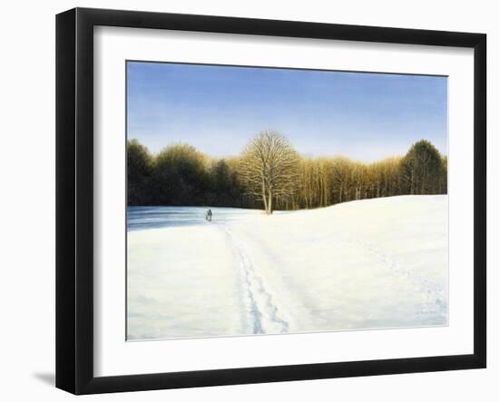 Footsteps Through the Snow-Kevin Dodds-Framed Giclee Print