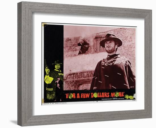 For a Few Dollars More, (AKA Per Qualche Dollaro in Piu), Clint Eastwood, 1965-null-Framed Art Print