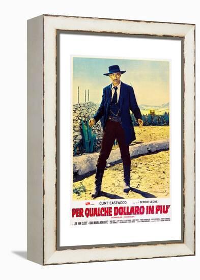 For a Few Dollars More (aka Per Qualche Dollaro In Piu), Lee Van Cleef on Italian poster art, 1965-null-Framed Stretched Canvas