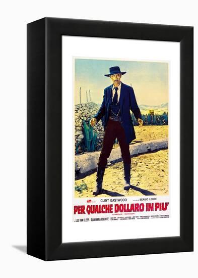 For a Few Dollars More (aka Per Qualche Dollaro In Piu), Lee Van Cleef on Italian poster art, 1965-null-Framed Stretched Canvas