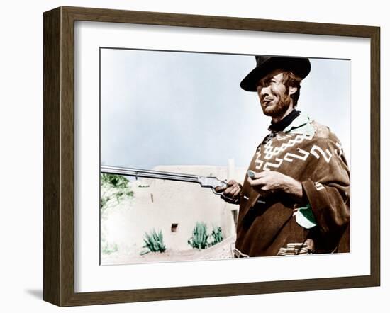 For a Few Dollars More, Clint Eastwood, 1965-null-Framed Photo