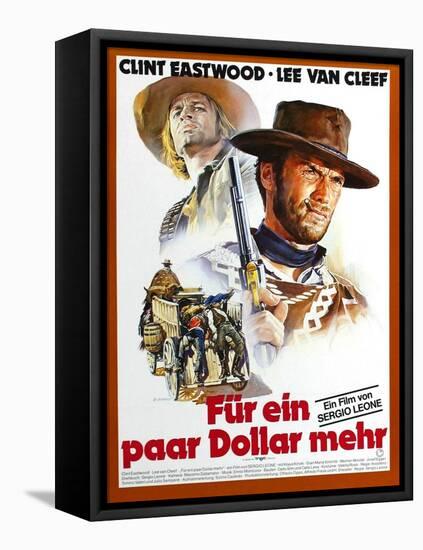 For a Few Dollars More, L-R Klaus Kinski, Clint Eastwood, 1965-null-Framed Stretched Canvas