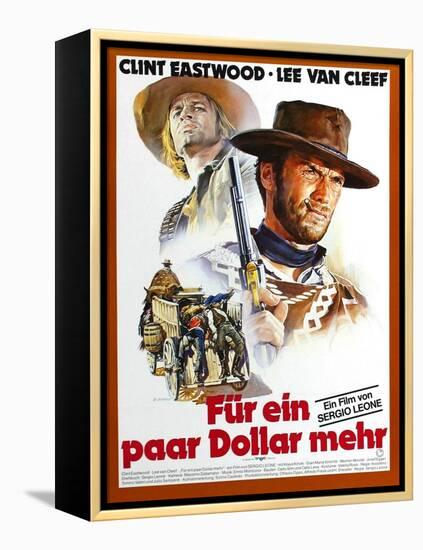 For a Few Dollars More, L-R Klaus Kinski, Clint Eastwood, 1965-null-Framed Stretched Canvas