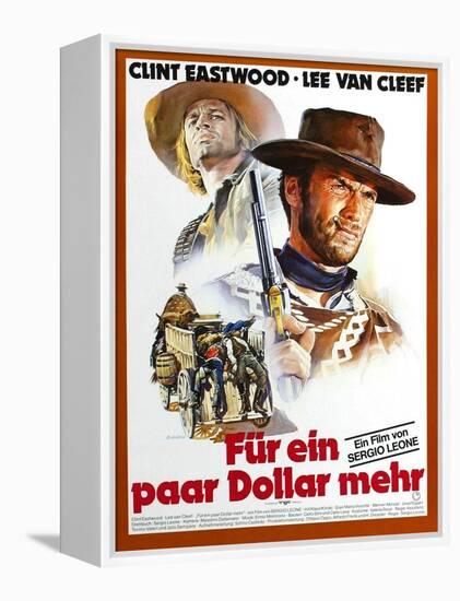 For a Few Dollars More, L-R Klaus Kinski, Clint Eastwood, 1965-null-Framed Stretched Canvas