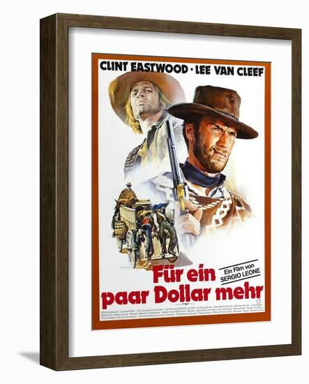 For a Few Dollars More, L-R Klaus Kinski, Clint Eastwood, 1965-null-Framed Art Print