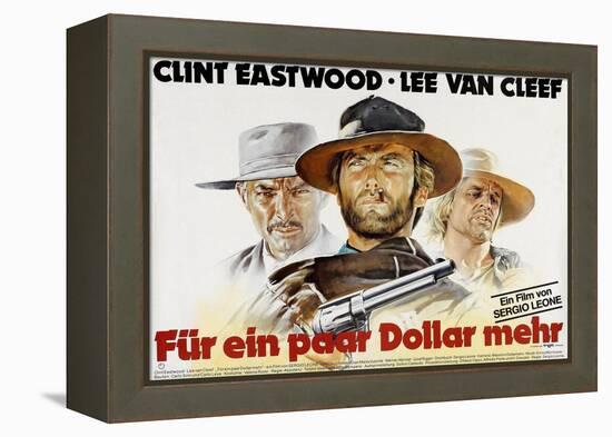 For a Few Dollars More, Lee Van Cleef, Clint Eastwood, Klaus Kinski, 1964-null-Framed Stretched Canvas