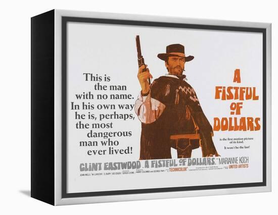 For a Few Dollars More, UK Movie Poster, 1966-null-Framed Stretched Canvas