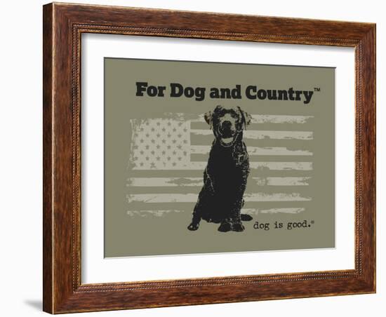 For Dog and Country-Dog is Good-Framed Art Print