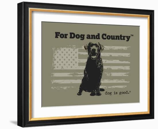 For Dog and Country-Dog is Good-Framed Art Print