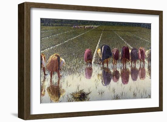 For Eighty Pennies, 1895-Angelo Morbelli-Framed Giclee Print