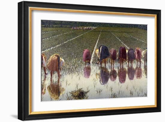 For Eighty Pennies, 1895-Angelo Morbelli-Framed Giclee Print