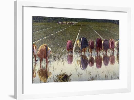 For Eighty Pennies, 1895-Angelo Morbelli-Framed Giclee Print