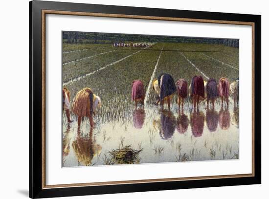 For Eighty Pennies, 1895-Angelo Morbelli-Framed Giclee Print