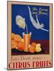 For Energy and Fitness, Eat and Drink More Citrus Fruits', Health Poster, C.1930-null-Mounted Giclee Print