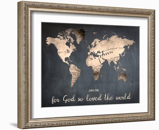 For God So Loved The World-Sheldon Lewis-Framed Art Print