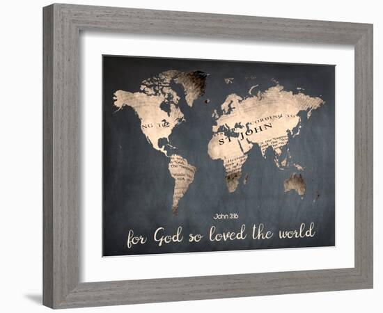 For God So Loved The World-Sheldon Lewis-Framed Art Print