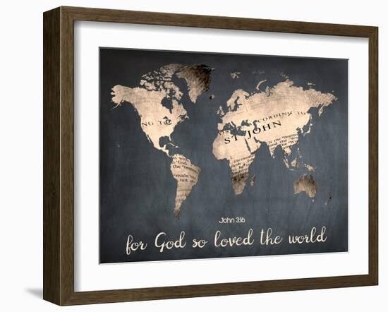 For God So Loved The World-Sheldon Lewis-Framed Art Print