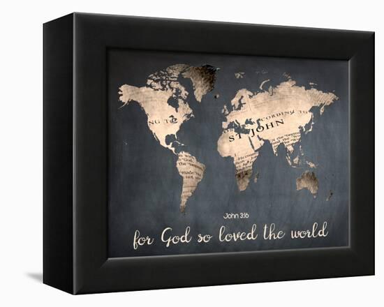 For God So Loved The World-Sheldon Lewis-Framed Stretched Canvas