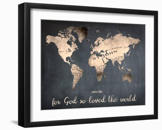 For God So Loved The World-Sheldon Lewis-Framed Art Print